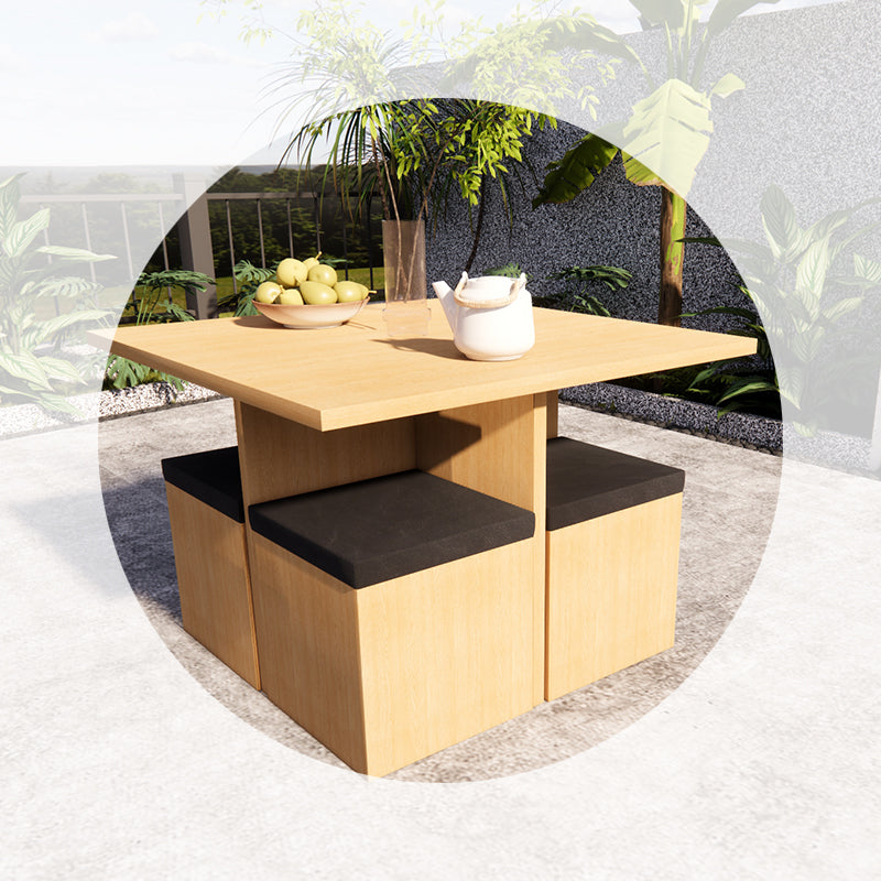 Compact Cross-Leg Dining Table