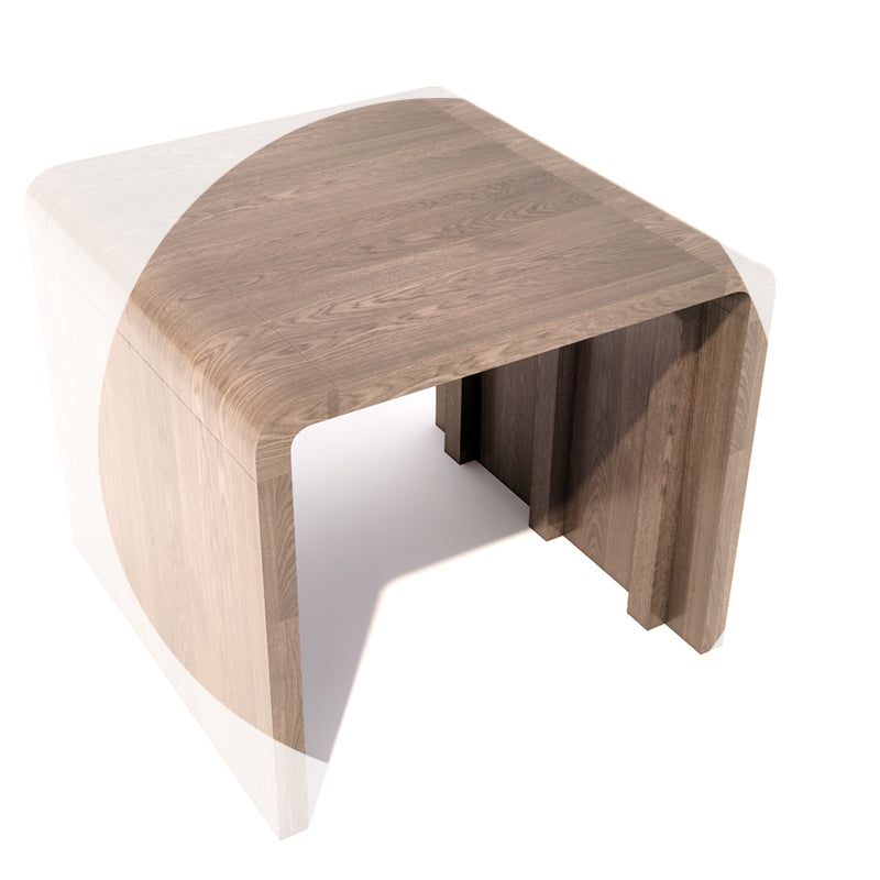 Convertible C-Frame Side Table Stool