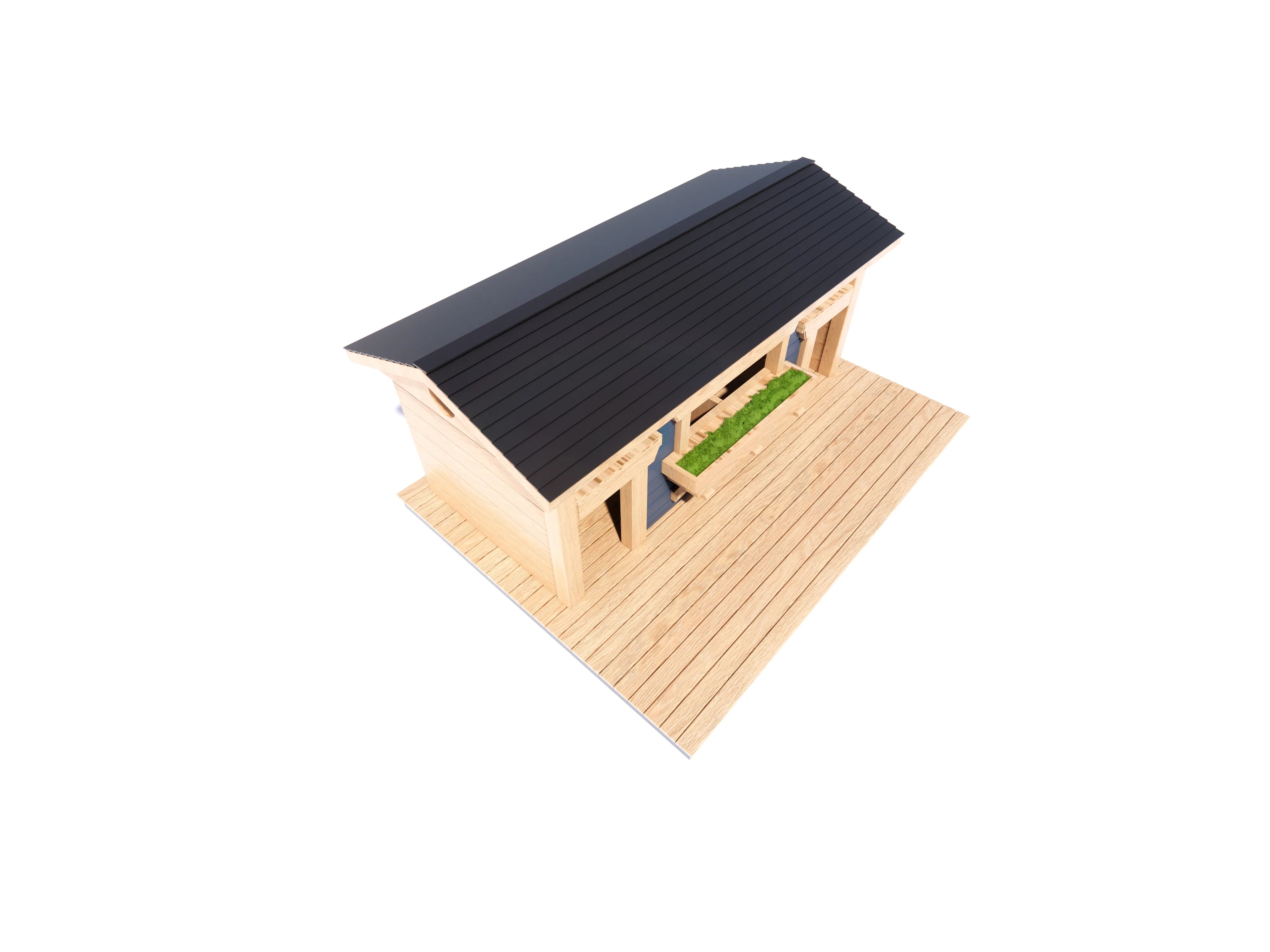 PDH25001 elevated pet house in HIPSWOOD