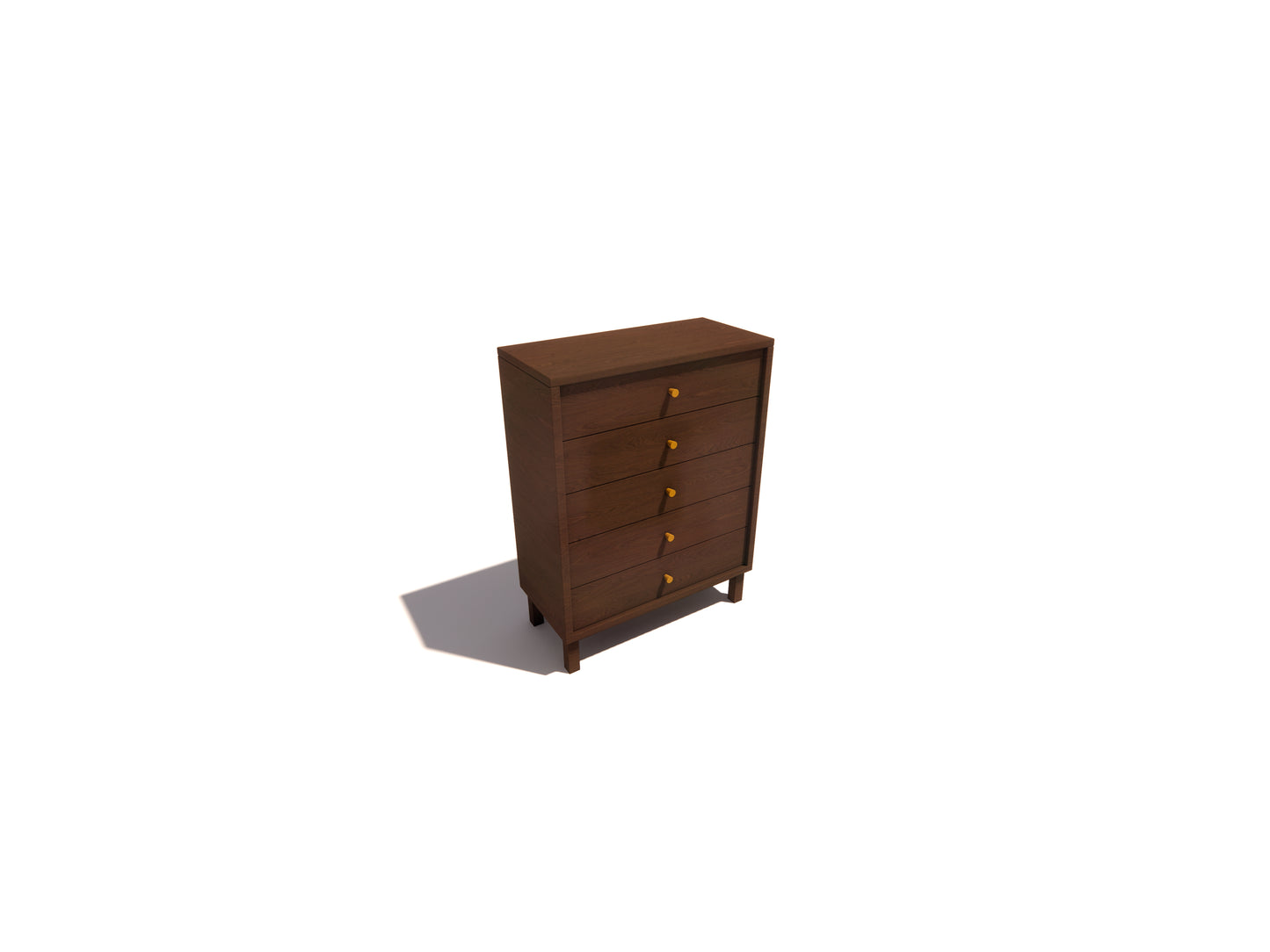 Five-Drawer Storage Entry Cabinet
