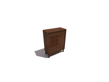 Five-Drawer Storage Entry Cabinet