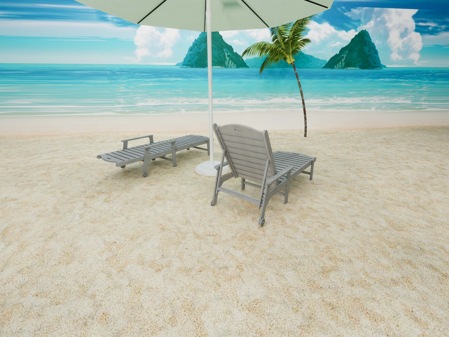 Fully Reclining Sun Lounger