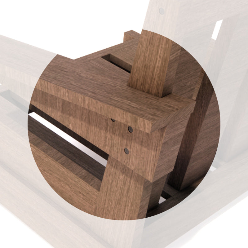 Floating-Arm Leisure Chair