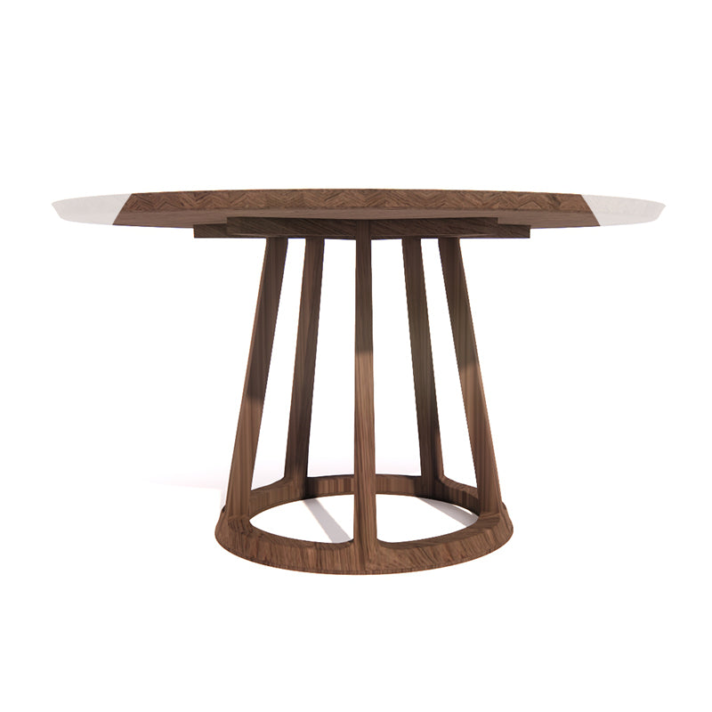 Integrated-Leg Round Table