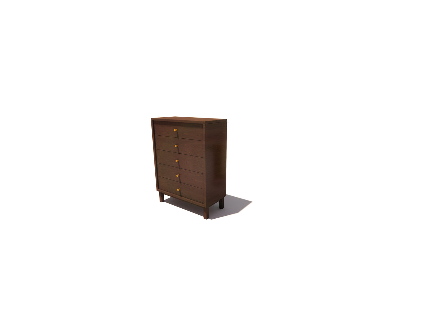 Five-Drawer Storage Entry Cabinet