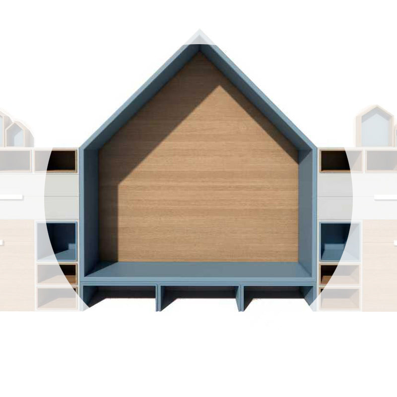 Playhouse-Style Kids Storage Cabinet