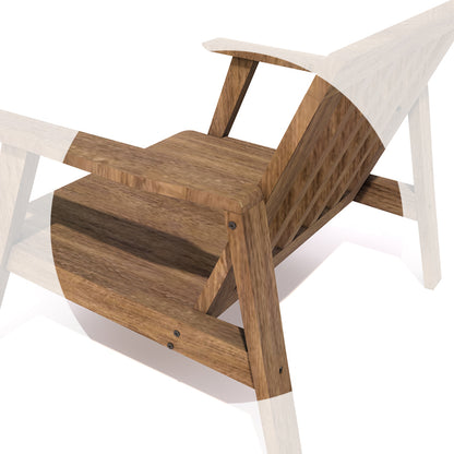 Wide-Seat Leisure Chair