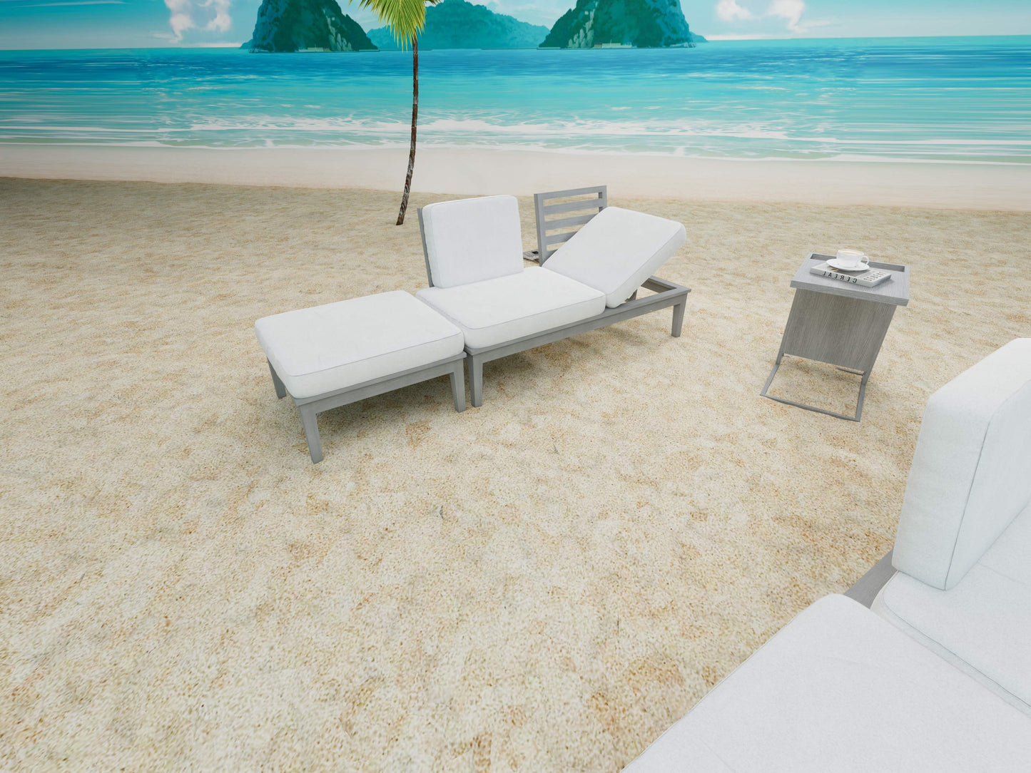 Convertible Lounge Sofa Set