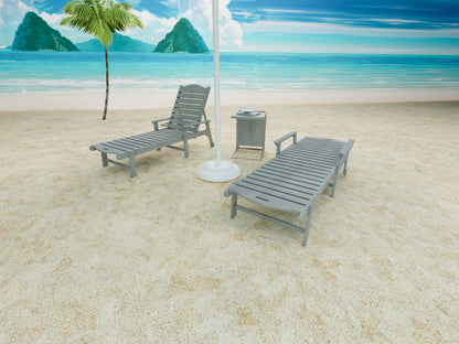 Fully Reclining Sun Lounger