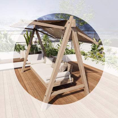 Three-Point Swing Lounge Chair