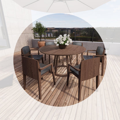 Integrated-Leg Round Table