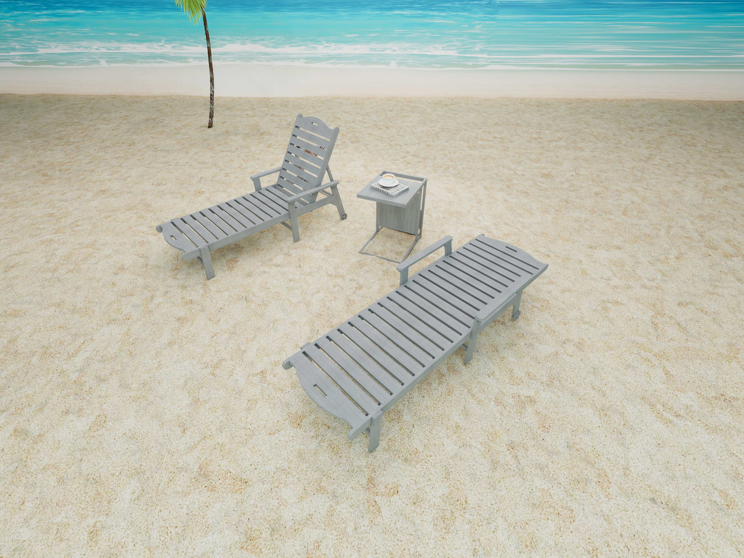Fully Reclining Sun Lounger