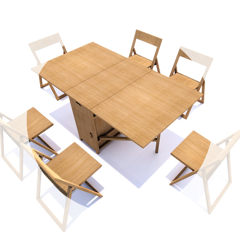 Foldable Space-Saving Table & Chair Set