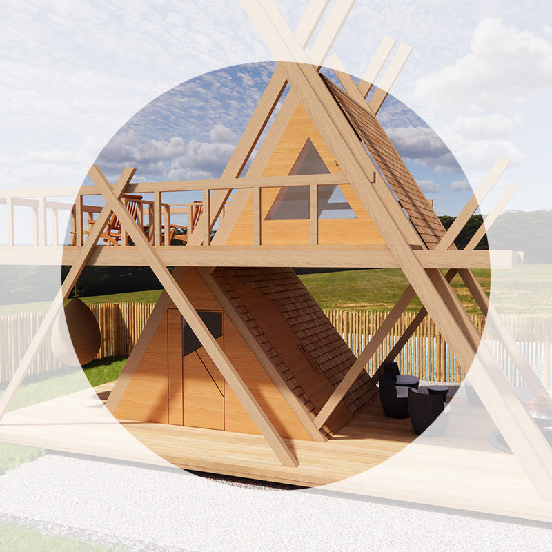 Two-Level Outdoor Garden Cabin