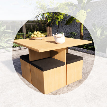 Compact Cross-Leg Dining Table