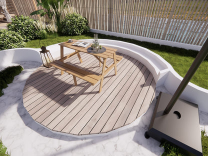 One-piece Garden Dinning Set