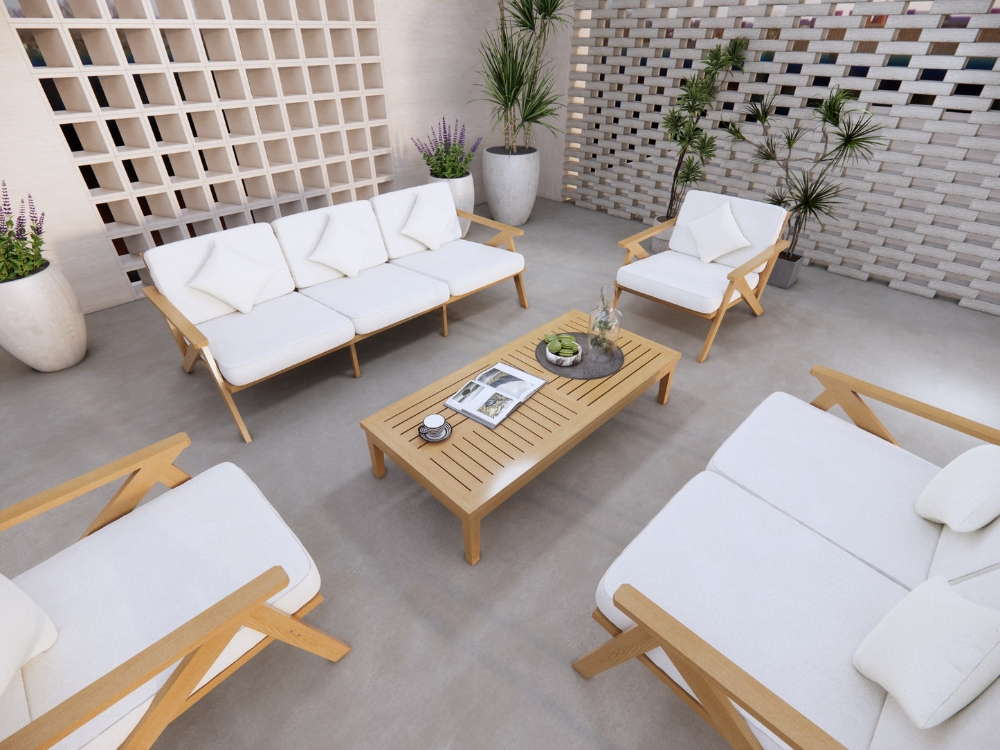 Rotational Wood Coffee Table