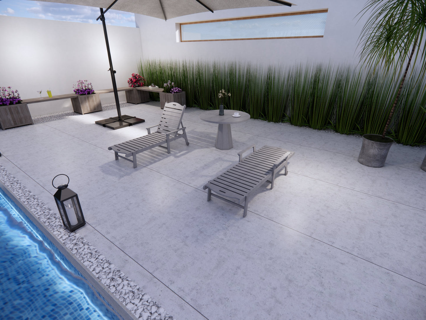 Fully Reclining Sun Lounger