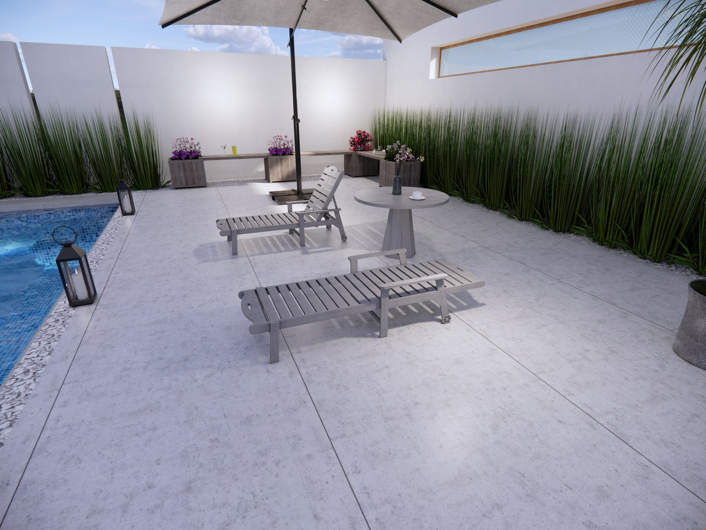 Fully Reclining Sun Lounger