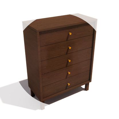 Five-Drawer Storage Entry Cabinet