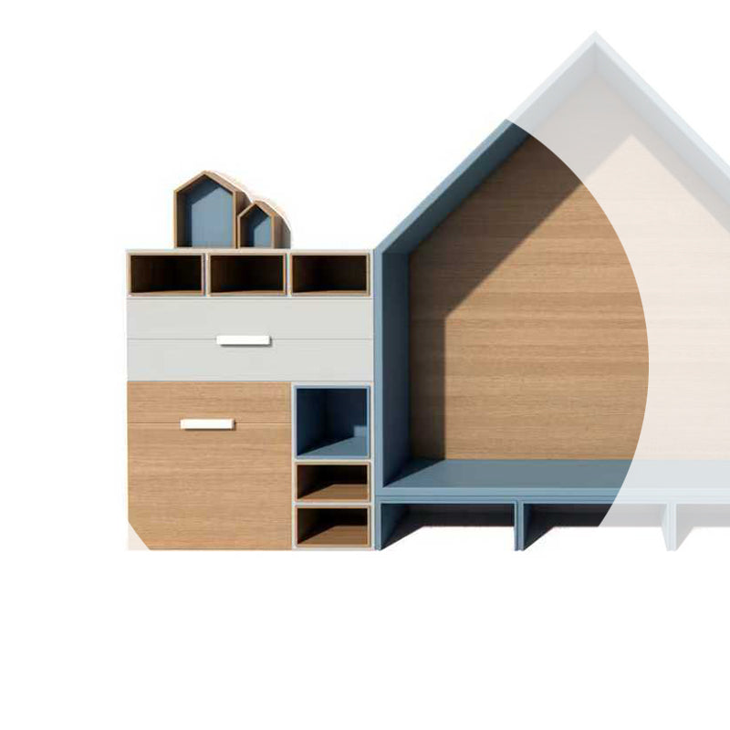 Playhouse-Style Kids Storage Cabinet