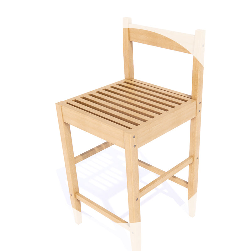 Wide-Seat Bar & Dining Chair