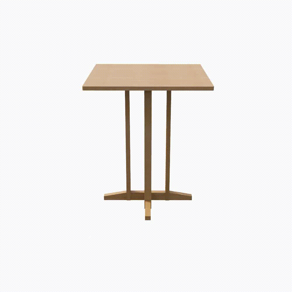Heavy-duty square bar table