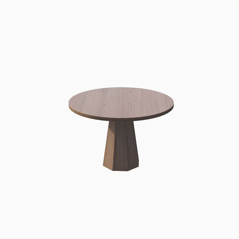 Octagon-Leg Round Table