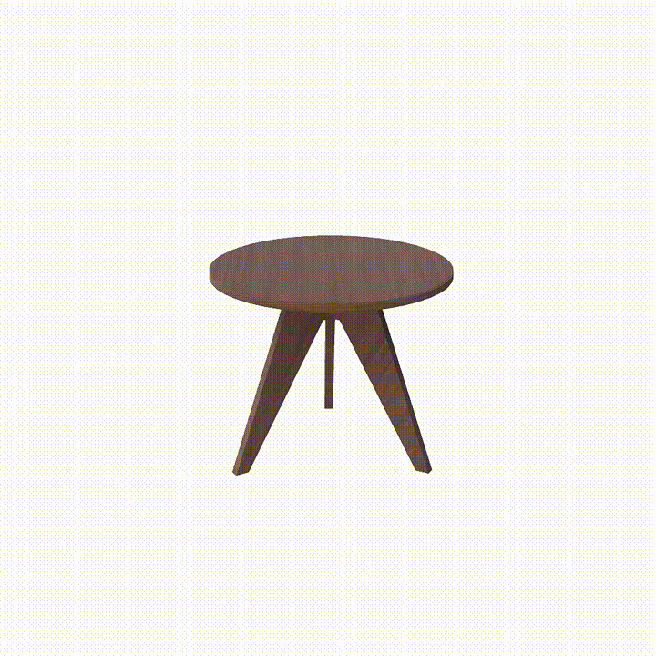 Compact Round Coffee Table