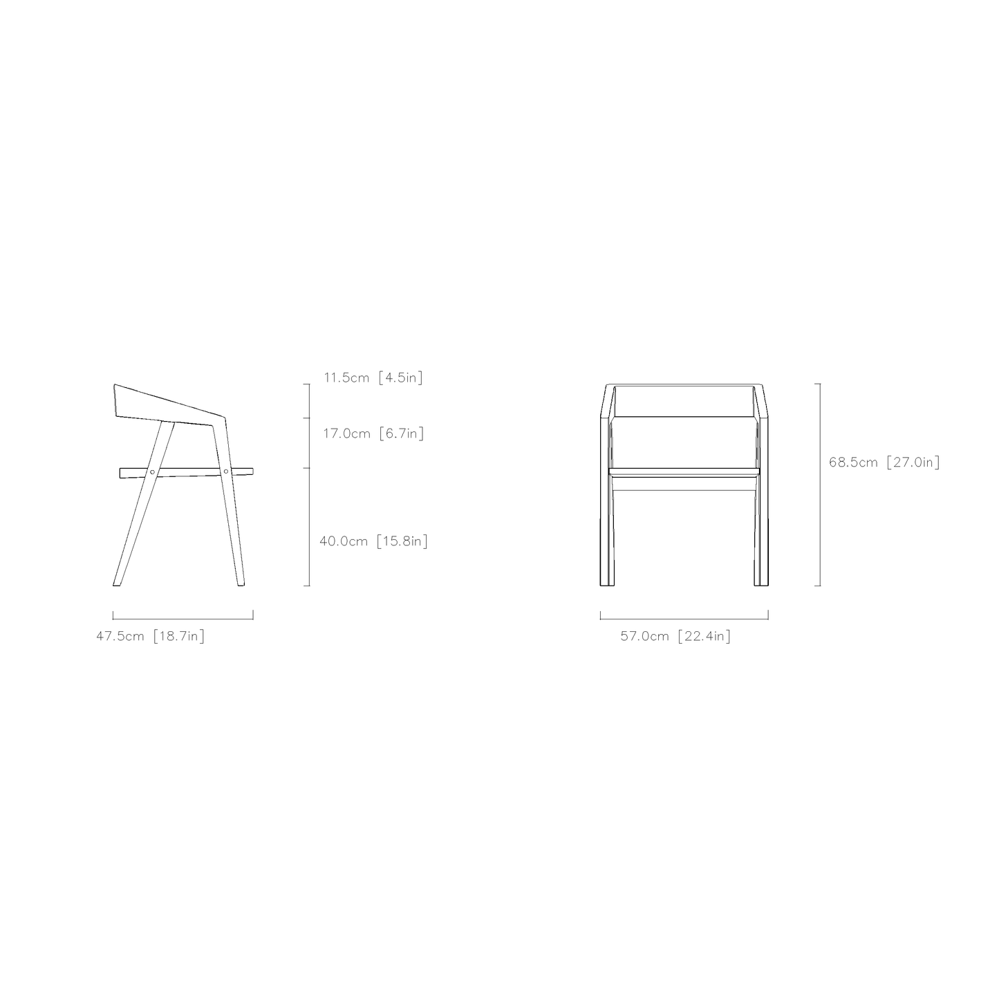 Seamless One-Piece Chair