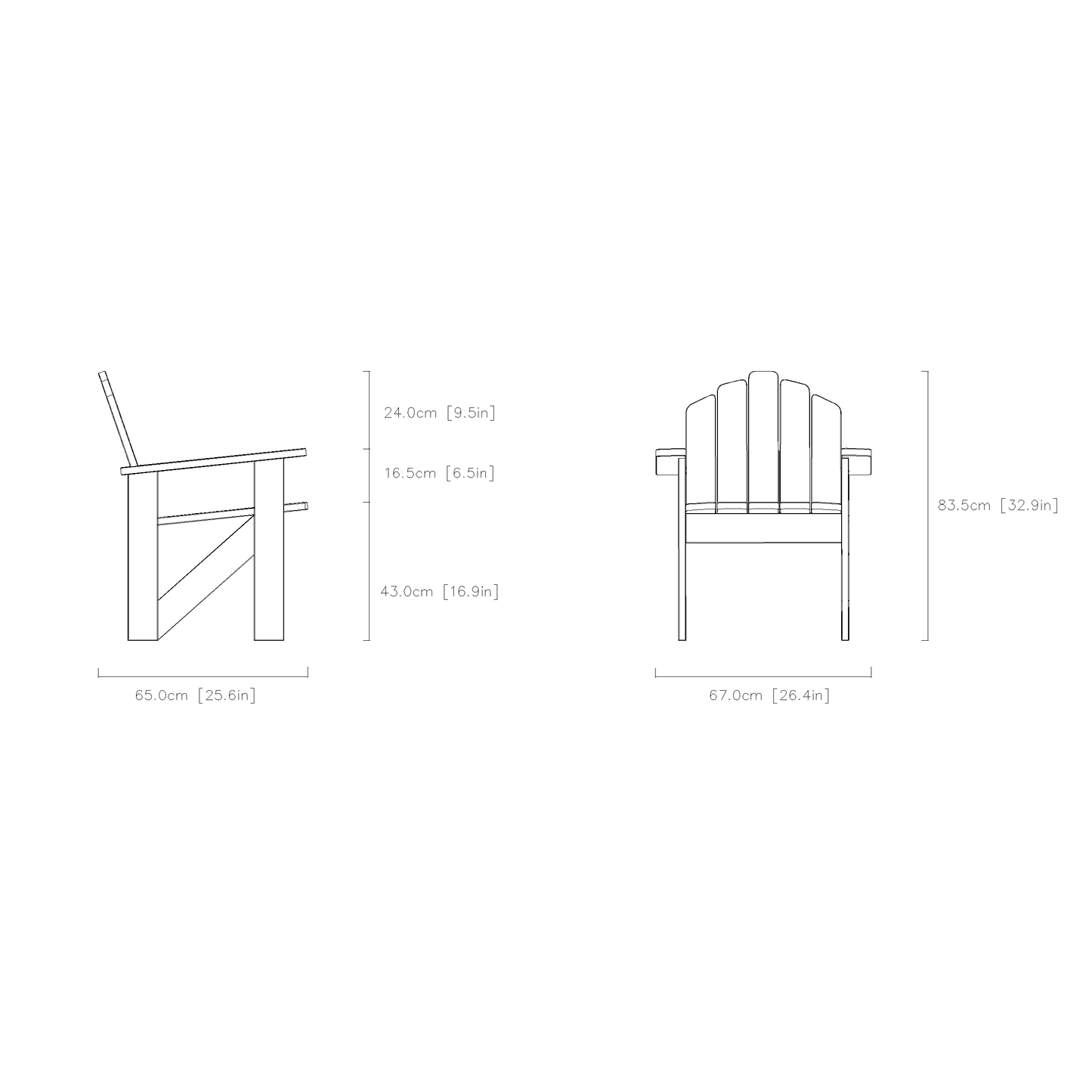 Tall-Seat Classic Lounge Chair
