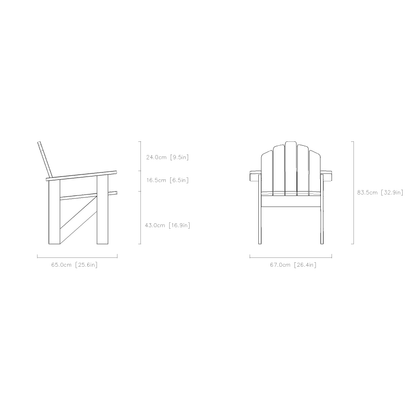 Tall-Seat Classic Lounge Chair