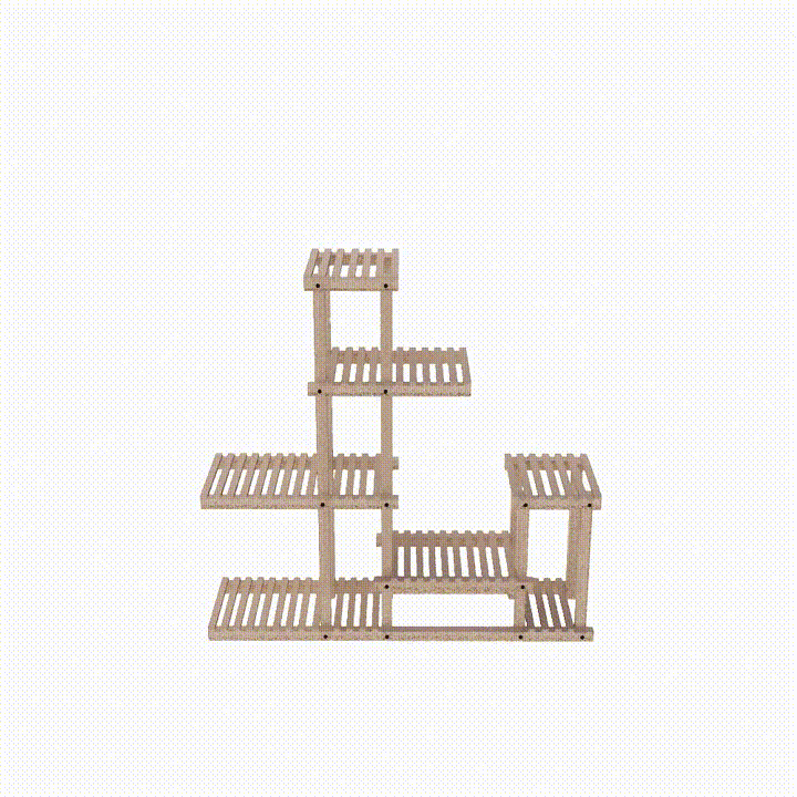 Asymmetric Garden Plant Stand