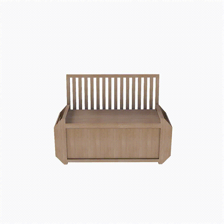 Backrest Storage Bench