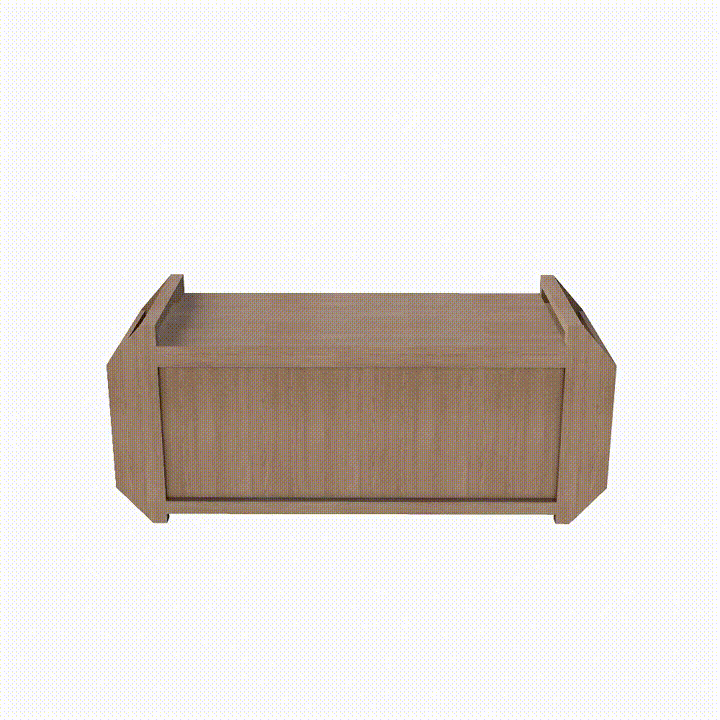 Side-Shelf Storage Bench