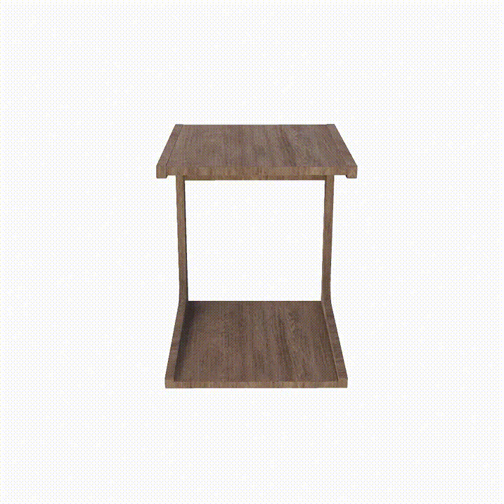 Large C-Frame Sofa Table