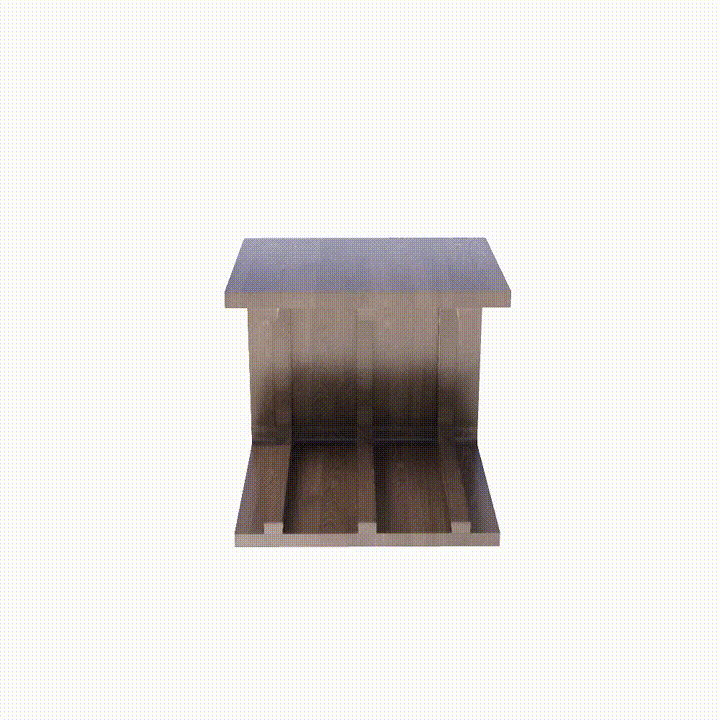 Convertible C-Frame Side Table Stool