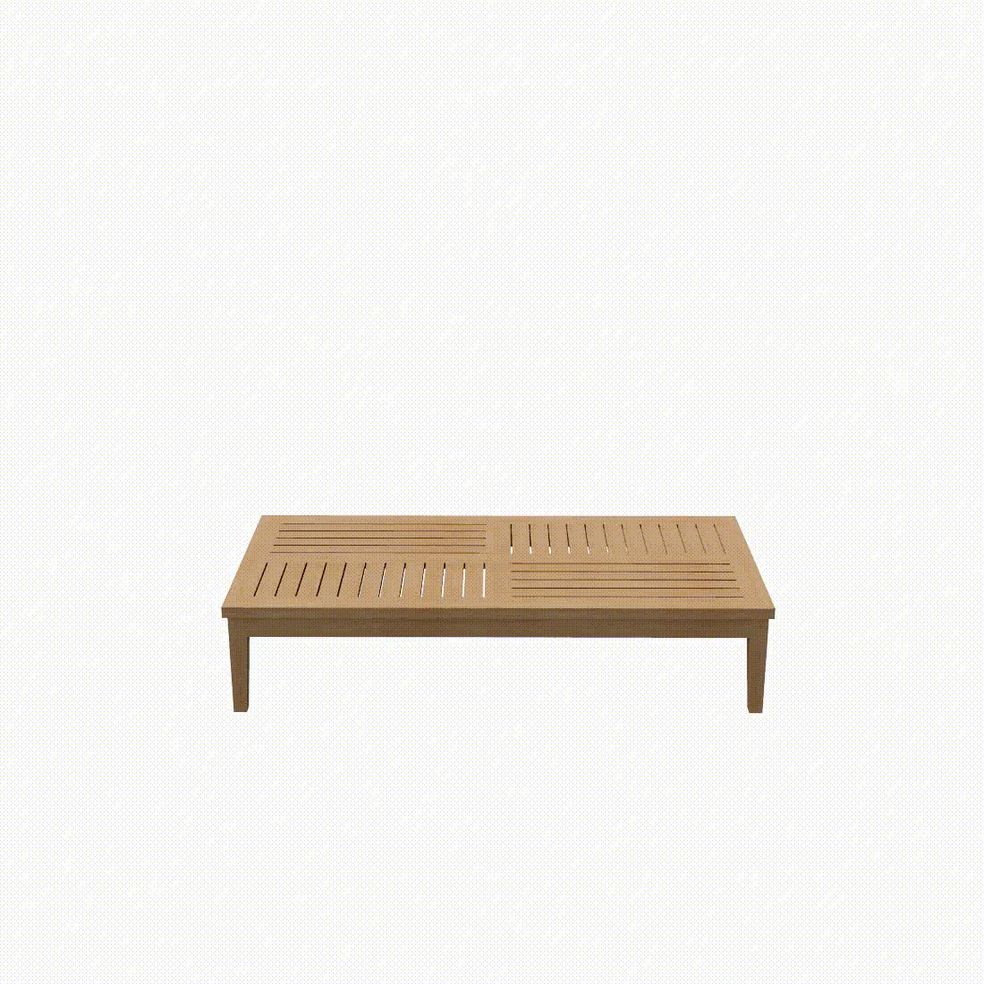 Rotational Wood Coffee Table