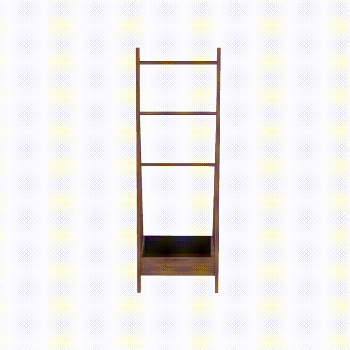 Bottom-Storage Towel Rack