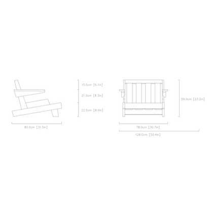 Floating-Arm Leisure Chair