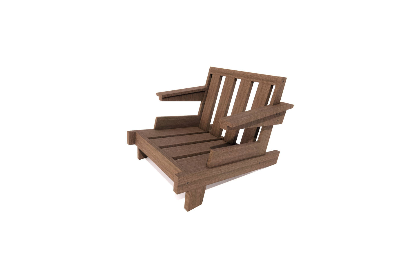 Floating-Arm Leisure Chair