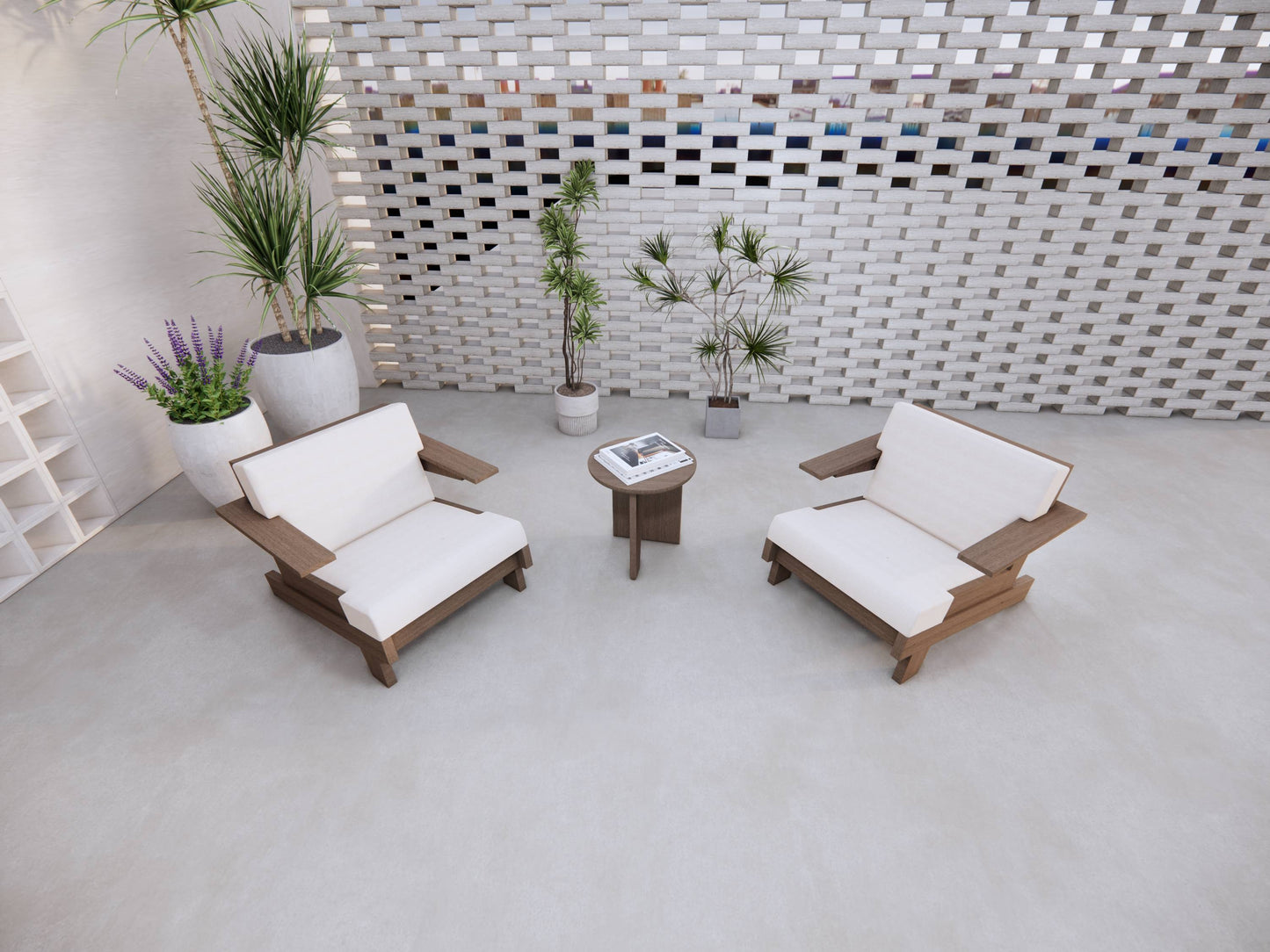 Floating-Arm Leisure Chair