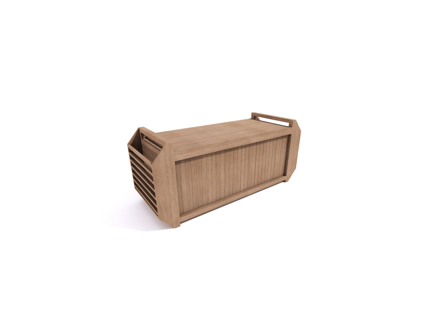 Side-Shelf Storage Bench