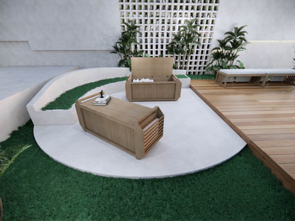 Side-Shelf Storage Bench