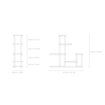 Asymmetric Garden Plant Stand