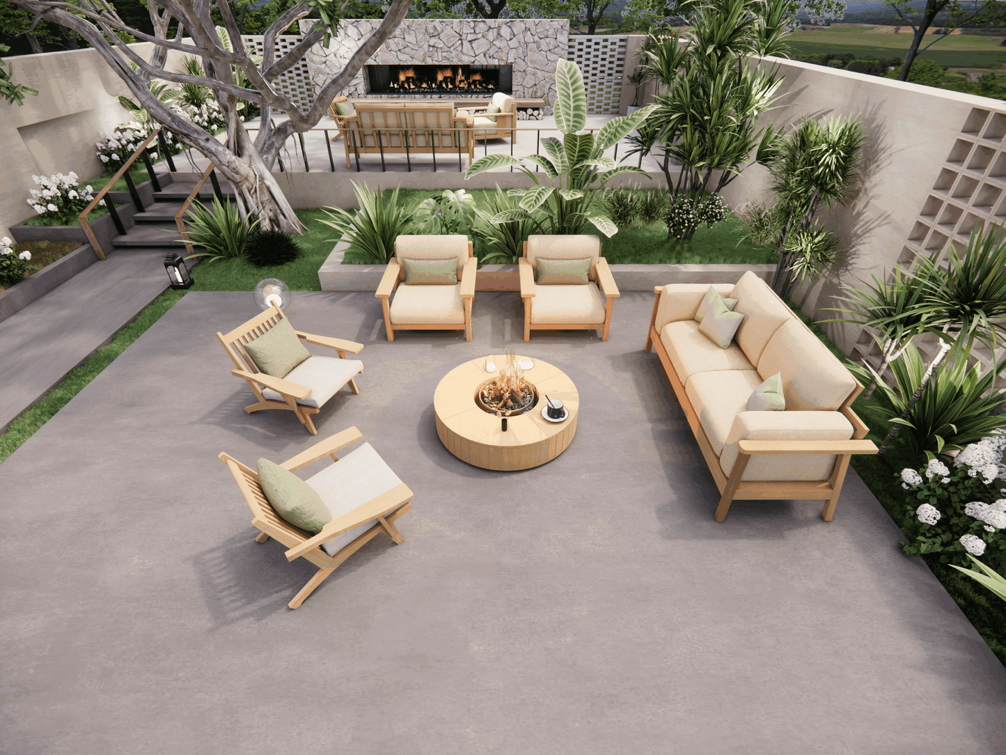 Firepit Coffee Table