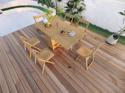 Foldable Space-Saving Table & Chair Set