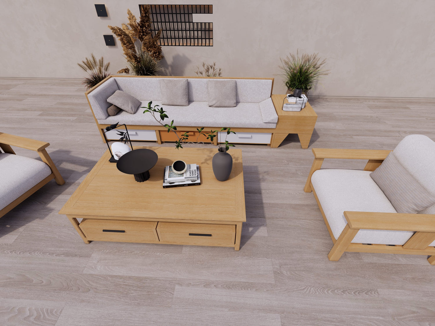 Rectangular Storage Coffee Table
