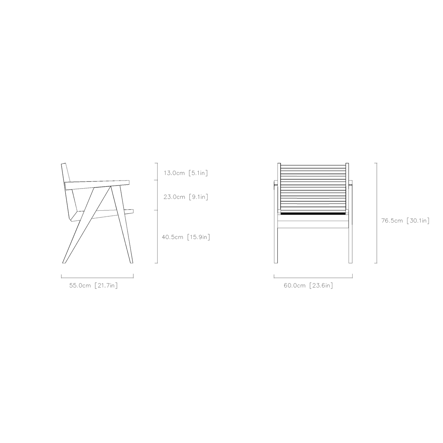 Wide-Seat Dining & Lounge Chair