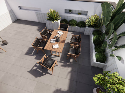 Integrated-Leg Long Dining Table